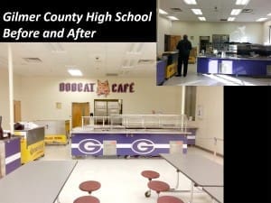 Gilmer County High School Before and After Picture