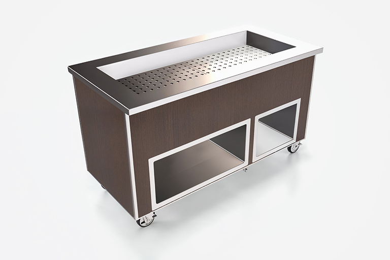 Rendering of SpecLine plastic laminate ice cooled food table