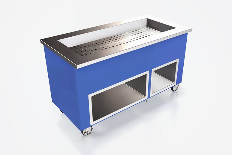 Rendering of SpecLine molded fiberglass ice cooled food table