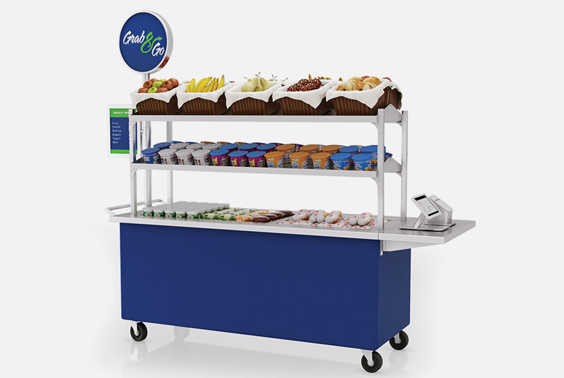 High Volume Breakfast mobile cart by LTI, Inc.