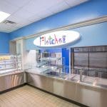 Fletcher Middle School Purchases Sleek Stainless Steel Serving Lines and Food Court Structures