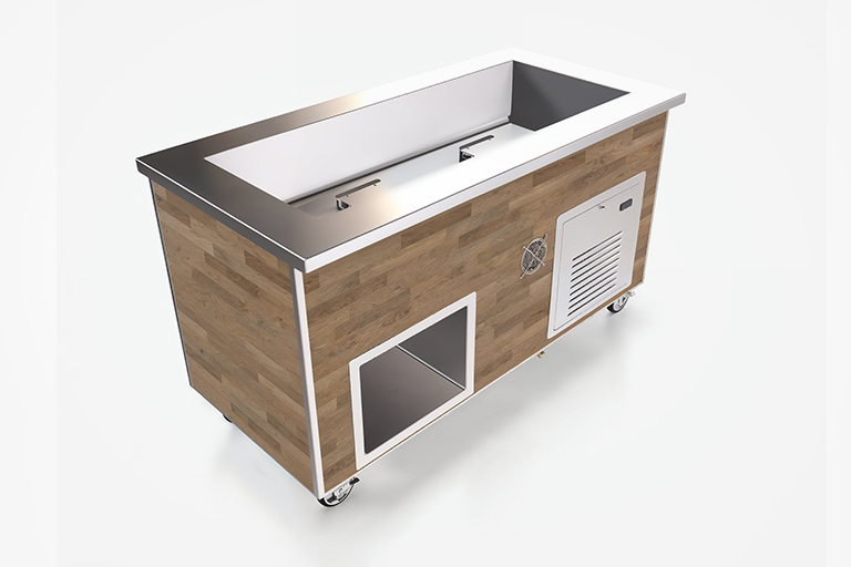 Rendering of SpecLine plastic laminate cold food table