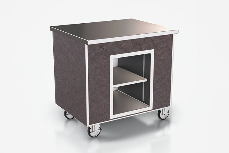 Rendering of SpecLine plastic laminate solid top table