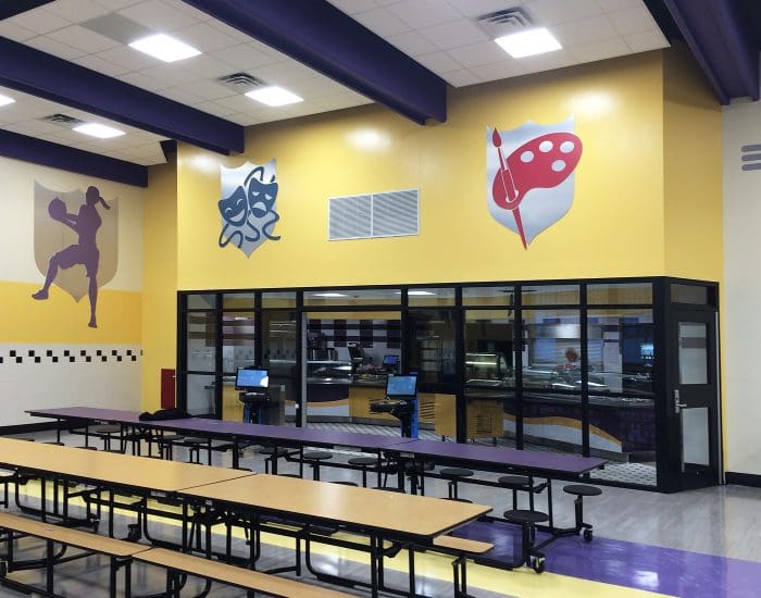 central islip high school cafeteria renovation visiondesign graphics