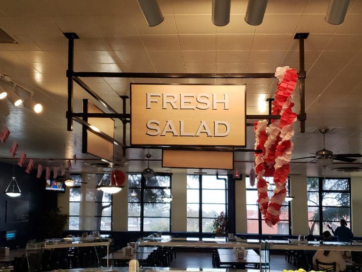 ft huachuca salad bar signage