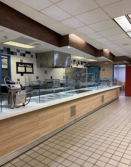 byram hills high school, armonk, ny, cafeteria remodel serving line