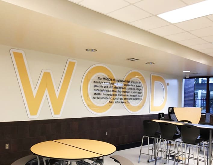 englewood high school cafeteria remodel graphics