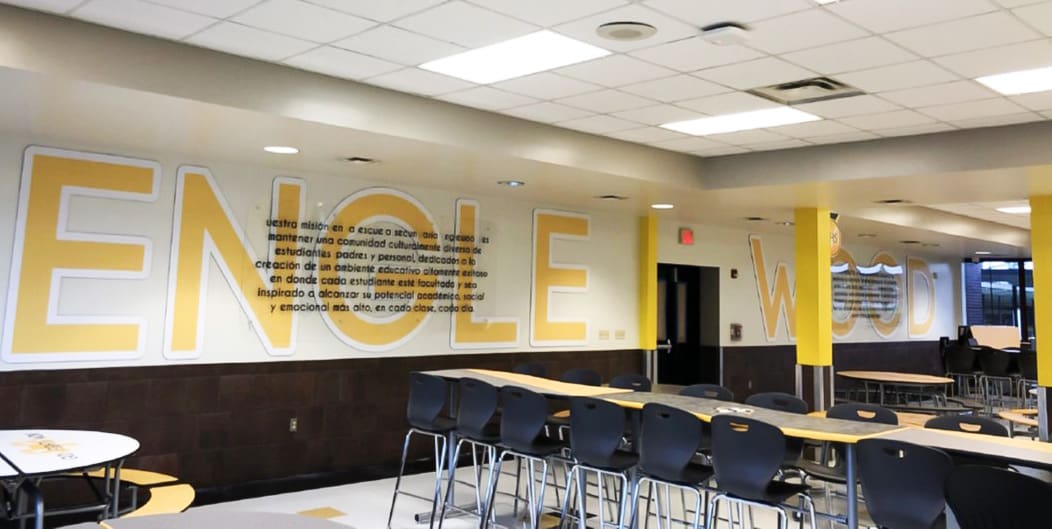 englewood high school cafeteria remodel more graphics