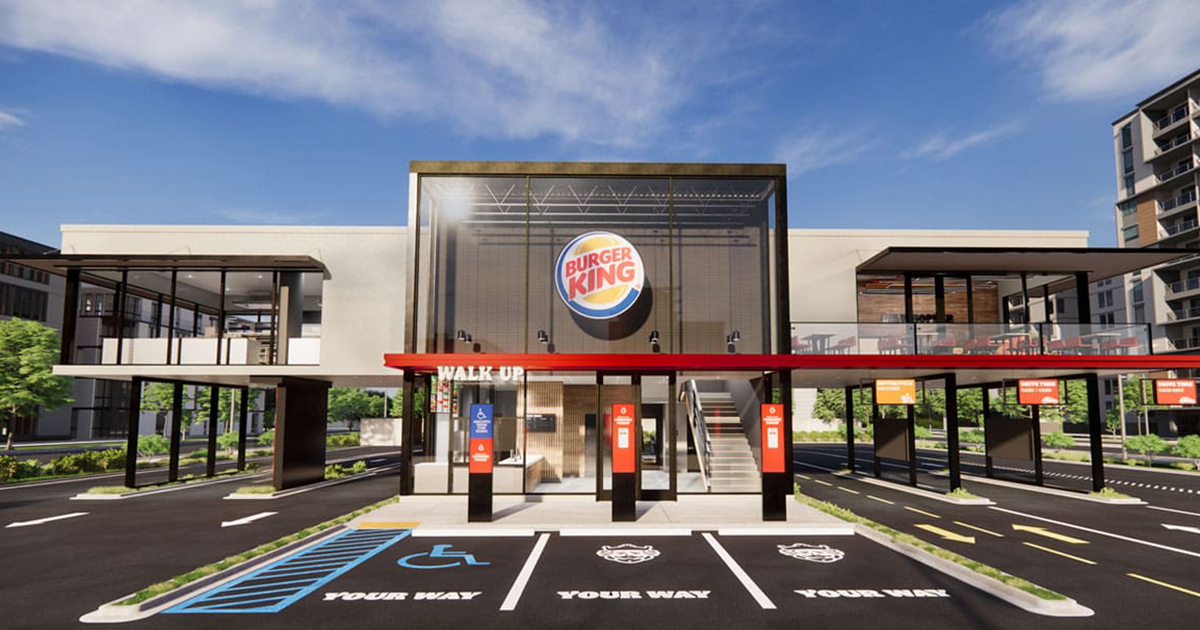 3D rendering of Burger King prototype
