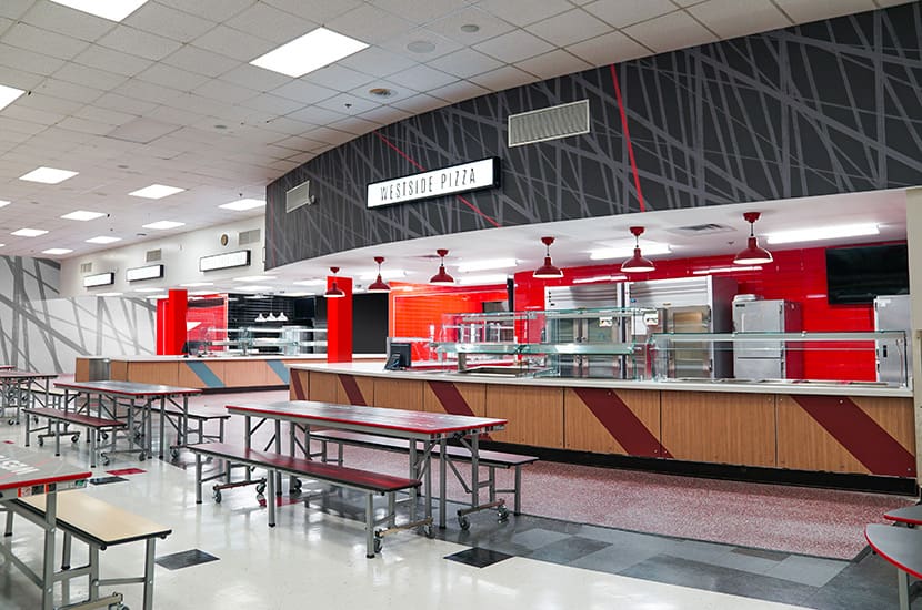 westside high school jacksonville cafeteria renovation servery