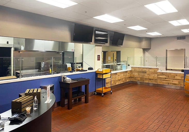 brown forman corporate cafeteria custom counters 1