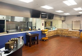 brown forman corporate cafeteria custom counters