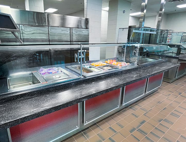 jonesboro high school cafeteria serving counter