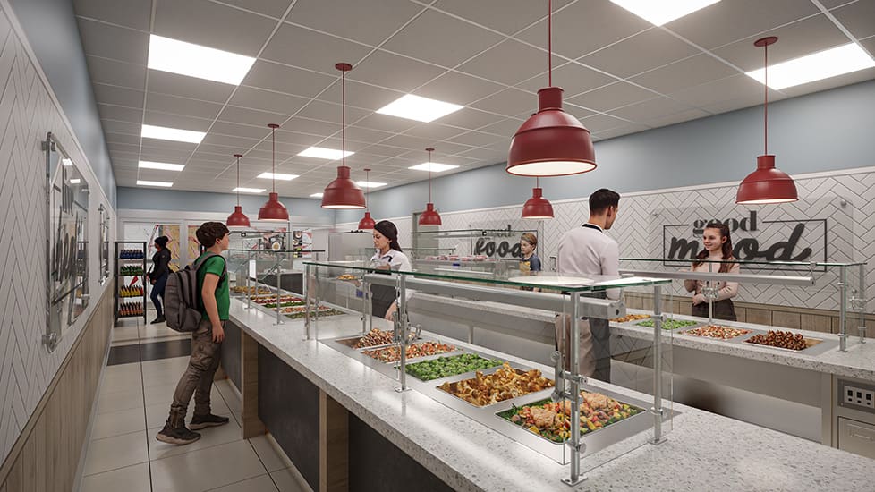 constantine middle school cafeteria rendering