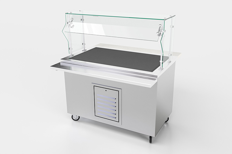 lti simplicity series glass hot or cold top counter