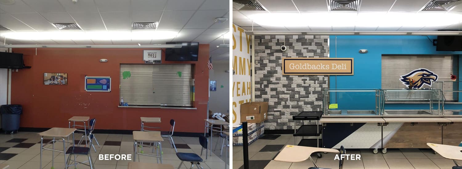 before and after photos of the newburgh free academy deli