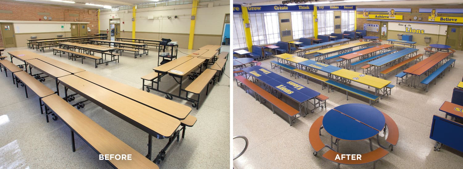 before and after photos of the san mateo middle school