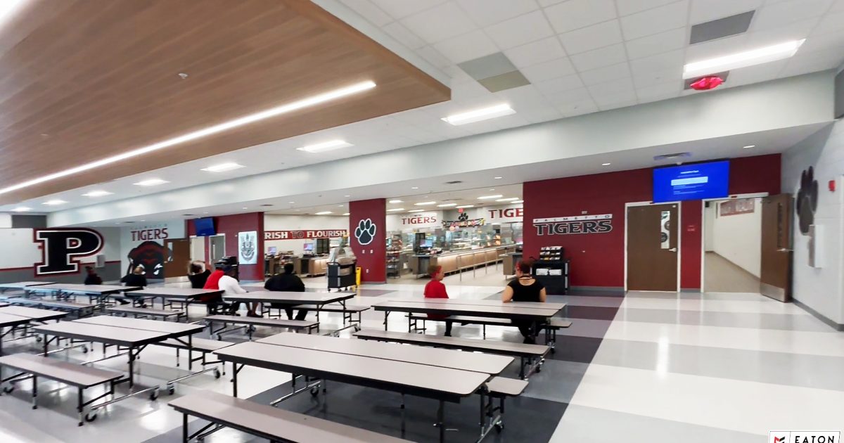 remodeled cafeteria at palmetto high school