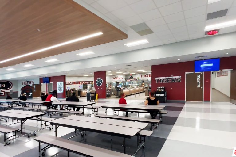 remodeled cafeteria at palmetto high school